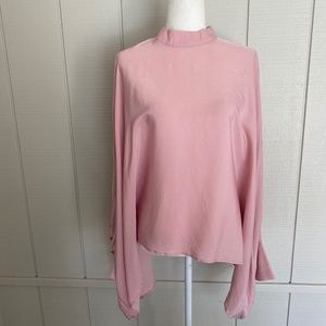 NWT YAS Pink Mock Neck Top